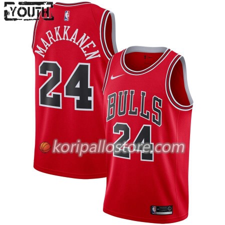 Chicago Bulls Lauri Markkanen 24 Nike 2019-2020 Icon Edition Lasten Pelipaidat Swingman